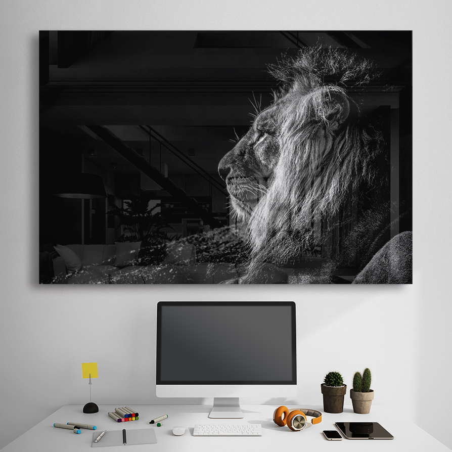 Sticla - Lion Profile - imagine 2