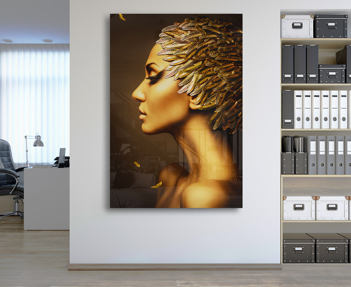 Sticla - Gold Feathers - imagine 2