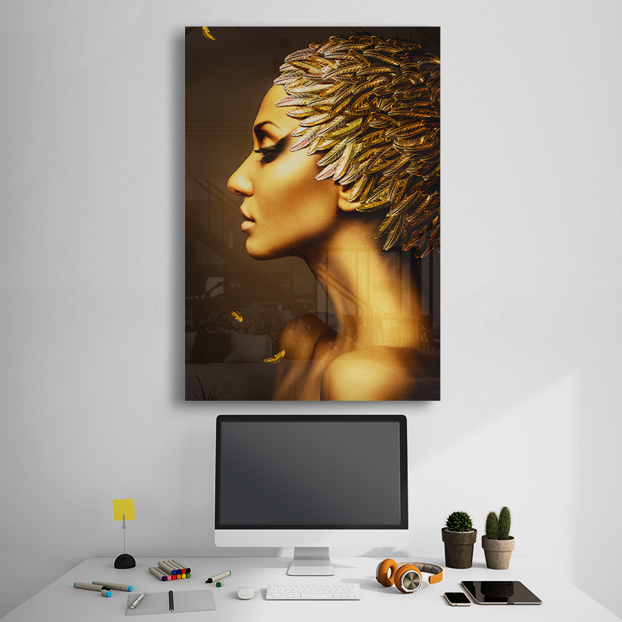 Sticla - Gold Feathers - imagine 3