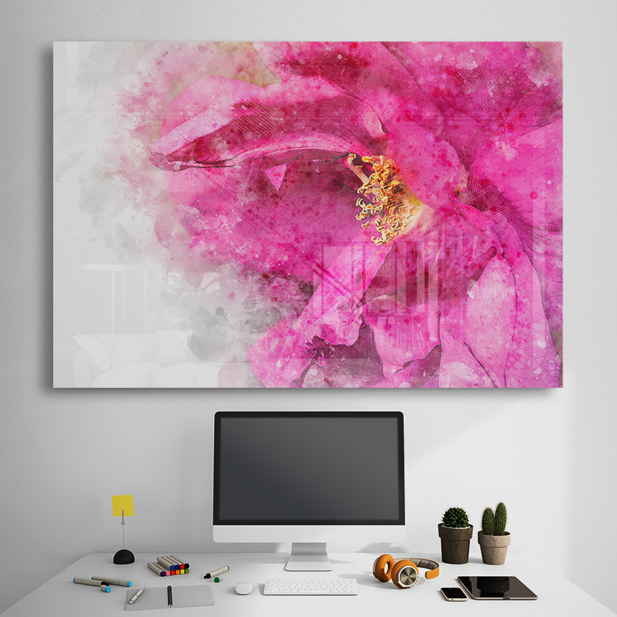 Sticla - Pink Watercolor - imagine 3