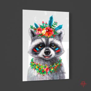 Sticla - Smiley Racoon